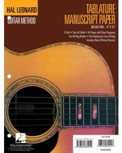Guitar Tablature Manuscript Paper - Deluxe
