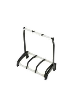 K&M 17513-013-00 Three guitar stand "Guardian 3" [Black with Translucent support elements]