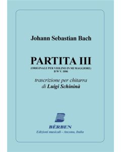Partita #3, BWV 1006