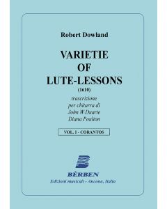 Varietie of Lute Lessons, Volume 1 - Corantos