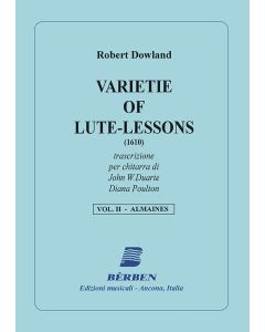 Varietie of Lute Lessons, Volume 2 - Almaines