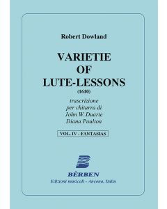 Varietie of Lute Lessons, Volume 4 - Fantasias
