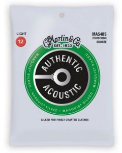 Martin MA540S Phosphor Bronze "Silked" Light Gauge Acoustic Guitar Strings