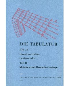 Lautenwerke, Book 2 "Motetten und Deutsche Gesange"