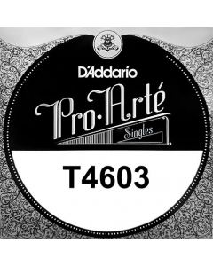 D'Addario T2 Titanium Treble Classical Guitar Single String, Hard Tension, Third String