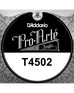 D'Addario T2 Titanium Treble Classical Guitar Single String, Normal Tension, Second String