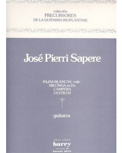 Pajas Blancas, Milonga en Do, Campera, 5 Estilos