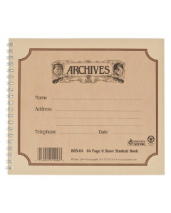 Archives Spiral Bound Manuscript Paper Book