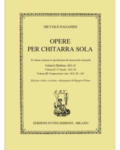 Opere Per Chitarra Sola, Volume 1