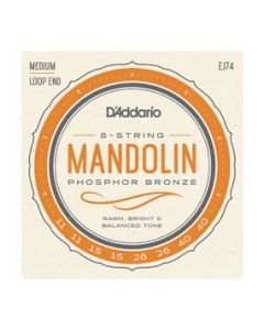 D'Addario EJ74 Mandolin Strings, Phosphor Bronze, Medium, 11-40
