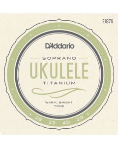 D'Addario EJ87S Titanium Ukulele Strings, Soprano