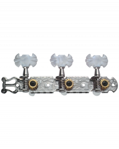 Golden Gate F-2101 Classical Guitar Tuners – 2 Planks (3+3) – Chrome