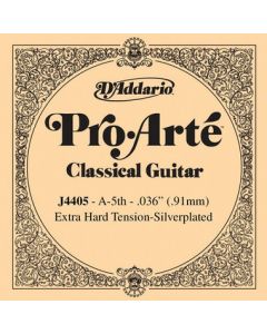 D'Addario J4405 Pro-Arte Nylon Classical Guitar Single String, Extra-Hard Tension, Fifth String