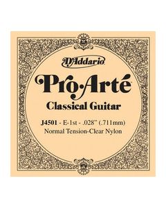 D'Addario J4501 Pro-Arte Nylon Classical Guitar Single String, Normal Tension, First String