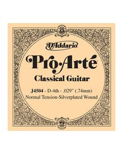 D'Addario J4504 Pro-Arte Nylon Classical Guitar Single String, Normal Tension, Fourth String