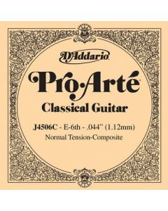 D'Addario J4506C Pro-Arte Composite Classical Guitar Single String, Normal Tension, Sixth String