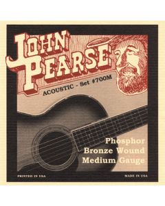 John Pearse 700M Phosphor Bronze Acoustic Medium Guitar Strings
