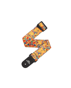 D'Addario 50BYS02 Beatles Yellow Submarine 55th Anniversary Polyester Guitar Strap, Primrose Prairie