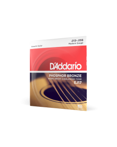 D'Addario EJ17-3D 13-56 Medium, Phosphor Bronze Acoustic Guitar Strings - 3 Pack