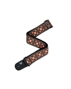 Eco-Comfort Woven Guitar Strap, [Brown & Orange]