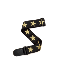 D'Addario Woven Guitar Strap, Gold Star