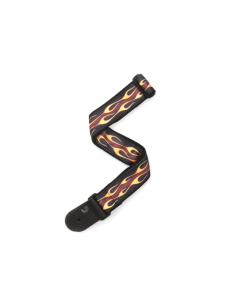 D'Addario Hot Rod Flame Guitar Strap, Red