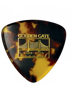 Golden Gate MP-10 Deluxe Flat Pick - Large Triangle - Dalmatian Tortoise - X-Stiff