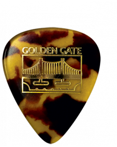 Golden Gate MP-14 Deluxe Flat Pick - The Sideman - Dalmatian Tortoise - Extra Stiff