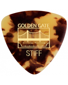 Golden Gate MP-30 Deluxe Flat Pick - Large Triangle - Dalmatian Tortoise - Stiff