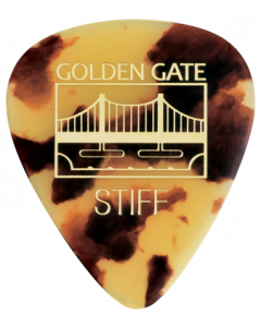 Golden Gate MP-34 Deluxe Flat Pick - The Sideman - Dalmatian Tortoise - Stiff