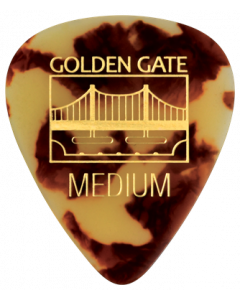 Golden Gate MP-44 Deluxe Flat Pick - The Sideman - Dalmatian Tortoise - Medium