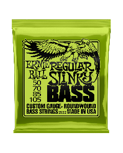 Ernie Ball 2832 Regular Slinky Nickel Wound Electric Bass Strings, 50-105 Gauge