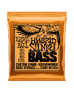Ernie Ball Hybrid Slinky Nickel Wound Electric Bass Strings, 45-105