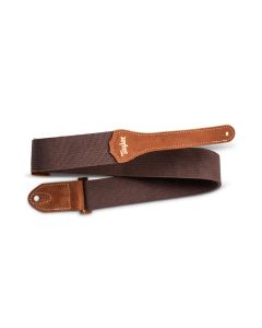 Taylor 2" GS Mini Strap, Chocolate Brown with Amber Buckle