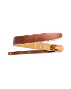 Taylor Leather Strap, Suede Back, 2.5", Medium Brown