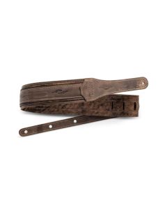 Taylor 4115-30 Element Distressed Leather Guitar Strap - Dark Brown