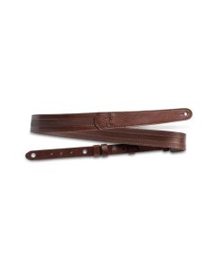 Taylor 4206-15 Slim 1.5" Leather Guitar Strap - Chocolate Brown