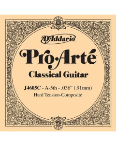 D'Addario J4605C Pro-Arte Nylon Classical Guitar Single String, Hard Tension, Fifth String