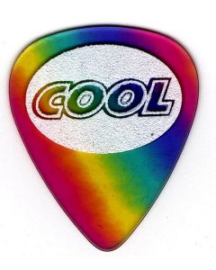 Cool Rainbow Sand Textured Accu-Grip Celluloid Pick - Heavy 1.00mm