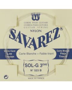 Savarez 523B Traditional Rectified Nylon Low Tension 3rd String