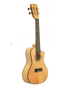 Kala KA-ASFM-C-C Solid Flame Maple Concert Cutaway Ukulele