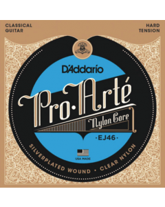 D'Addario EJ46-3D Pro-Arte Nylon Classical Guitar Strings, Hard Tension, 3 Sets