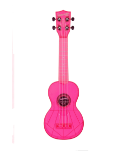 KA-SWF-PK Fluorescent Watermelon Pink Soprano Waterman Ukulele