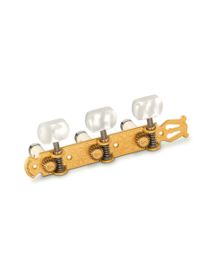 Schaller GrandTune Classic Lyre Tuning Machines [Satin Gold/Perloid]