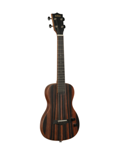Kala KA-SB-EBY-T Solid Body Electric Striped Ebony Tenor Ukulele
