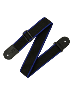 Polypropylene Guitar Strap - Black & Blue