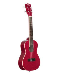 Kala Ritzy Red Sparkle Concert Ukulele