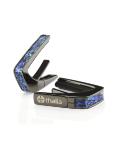 Thalia Black Chrome Finish Capo w/Blue Abalone Inlay