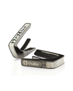 Thalia Black Chrome Finish Capo - Birds on Pearl