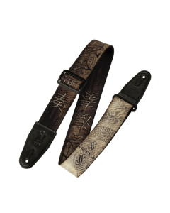 Levy's Polyester Guitar Strap - Brown Dragon